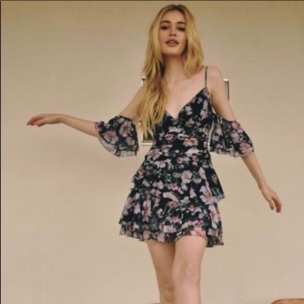 The Jetset Diaries floral mini skirt